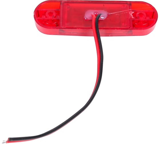 Фонарь габаритный Крал 9-ти диодный 4364 LED (красный) короткий 12-24V не мигающий (4 шт.) 6196