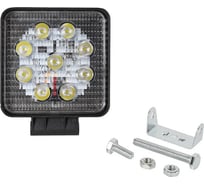 Фара противотуманная Крал квадратная 10-30V 80x80x15мм 27W 3W*9PCS,6500K±500K(направленный) 5469