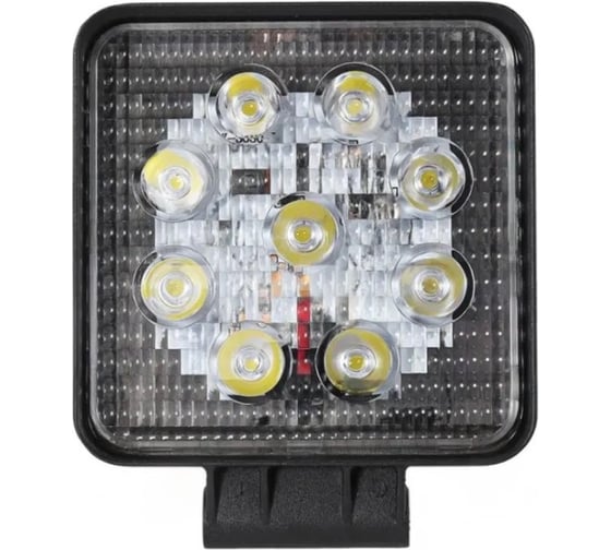 Фара противотуманная Крал квадратная 10-30V 80x80x15мм 27W 3W*9PCS,6500K±500K(направленный) 5469