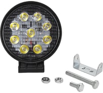 Фара противотуманная Крал круглая 10-30V 110x110x30мм 27W 3W*9PCS,6500K±500K(направленный) 4033