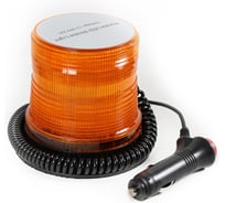 Маяк проблесковый светодиодный Крал 10-30 V ("Стробоскоп", h=116мм, d-103мм, на магните, в прикур.) 2045