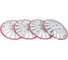 Колпаки Arnezi R14 Orion 4шт (бело-красные) ABS-пластик A0702078 2