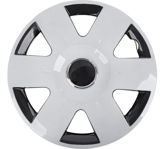 Колпаки Arnezi R14 Epsilon 4шт (бело-черные) ABS-пластик A0702046