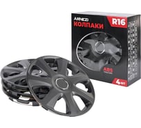 Колпаки Arnezi R16 Saturn 4шт (черно-матовые) ABS-пластик A0702040