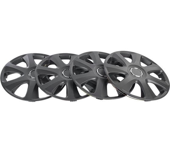 Колпаки Arnezi R16 Saturn 4шт (черно-матовые) ABS-пластик A0702040