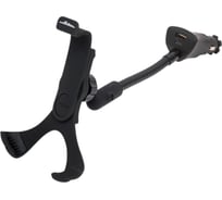 Держатель для телефона/навигатора Airline в прикуриватель, на длинной штанге с зарядкой USB AMS-F-06