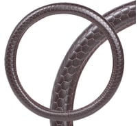 Оплетка на руль Airline искусственная кожа с тиснением, коричневая, 38 см/M AWC-SL-04M