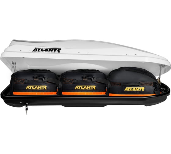 Багажный бокс на крышу ATLANT Diamond 352 л, белый глянцевый 8597