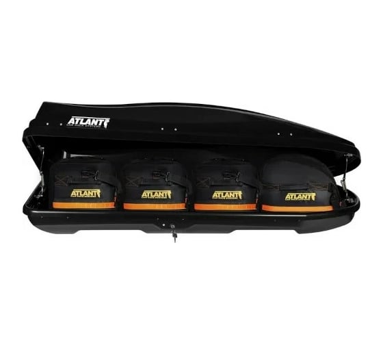 Багажный бокс на крышу ATLANT Diamond 430 л, черный, матовый 24510