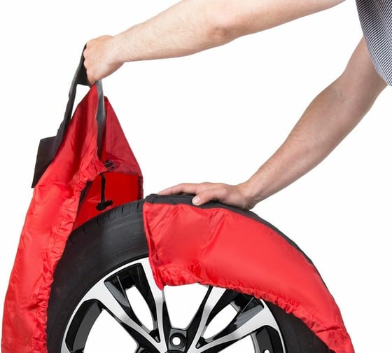 Чехлы для хранения автомобильных колес AutoFlex 4 шт., размер от 15” до 20”, цвет черный 80401