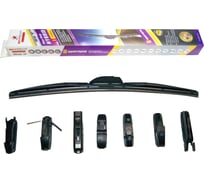 Щетка стеклоочистителя бескаркасная HYBRID 18"/45 см, 8 адаптеров SKYBEAR 707180
