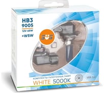 Галогенные лампы SVS серия White 5000K 12V HB3/9005 65W+W5W White, комплект 2 шт. Ver.2.0 0200110000