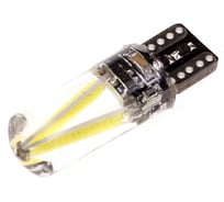 Автолампа диод SKYWAY T10 (W5W) 12/24V 2 COB 1-конт Белая комп.2 шт габарит/стоп/салон/номер S08201246/K