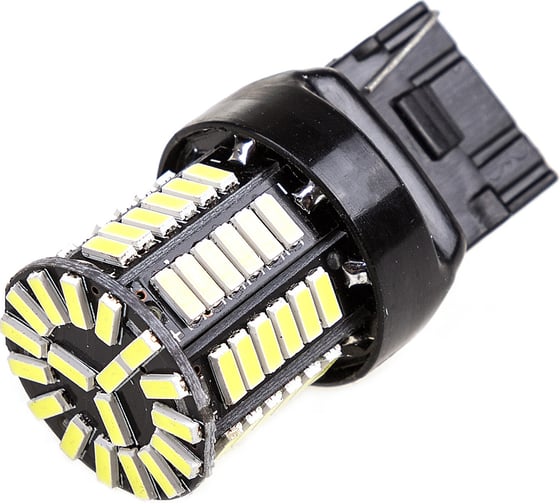 Автолампа диод SKYWAY T20 (W21W) 12V 66 SMD 1-конт Белая комп.2 шт противотуманки/поворот/задний ход/стоп S08201399/K 1