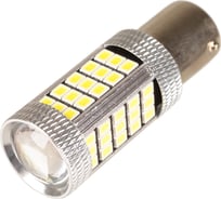 Автолампа диод SKYWAY S25 (P21W) 12V 66 SMD BA15s 1-конт Белая комп.2 шт противотуманки/поворот/задний ход/стоп S08201319/K