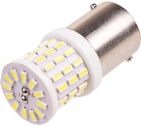 Автолампа диод SKYWAY S25 (P21W) 12/24V 57 SMD BA15s 1-конт Белая CAN BUS комп.2 шт противотуманки/поворот/задний ход/стоп S08201427/K