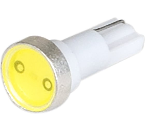 Автолампа диод SKYWAY T5 (W1,2W) 12V 1 SMD 1-конт Белая комп.10 шт панель S08201214/K