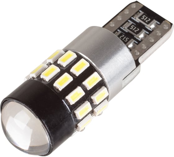 Автолампа диод SKYWAY T10 (W5W) 12/24V 30 SMD 1-конт Белая CAN BUS комп.2 шт габарит/стоп/салон/номер S08202042/K