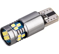 Автолампа диод SKYWAY T10 (W5W) 12/24V 18 SMD без цоколя 1-конт Белая комп.2 шт габарит/стоп/салон/номер S08202079/K