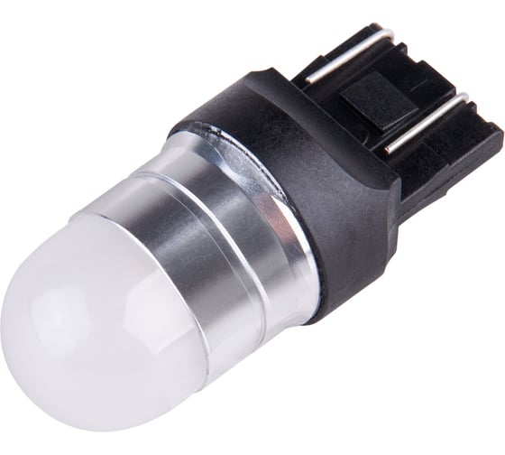 Автолампа диод SKYWAY T20 (W21/5W) 12V 4 SMD 2-конт биполярная Белая комп.2 шт противотуманки/поворот/задний ход/стоп S08201539/K 1