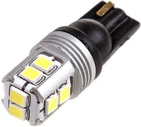Автолампа диод SKYWAY T10 (W5W) 12/24V 10 SMD без цоколя 1-конт Белая комп.2 шт габарит/стоп/салон/номер S08201303/K