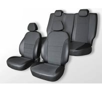 Чехлы на сиденья Defly Haval M6, 2021-н.в., экокожа черная/экокожа перф. черная Hv4-2KR
