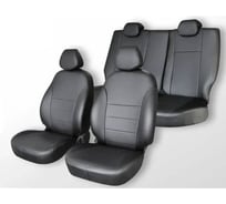 Чехлы на сиденья Defly Ford Focus 3, 2010-2019, Trend Sport, Titanium, экокожа черная Fr2-2K