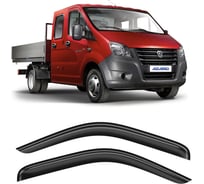 Дефлекторы окон AZARD GROUP для а/м GAZ Gazel Next 2013-н.в. /грузовик/накладные/к-т 2шт DEF00490