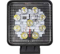 Фара противотуманная Крал квадратная 10-30V 110x110x30мм 27W 3W*9PCS,6500K±500K, направленный 4032