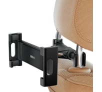 Автомобильный держатель InterStep планшетный, универсальный, на подголовник, черный-темно-серый 65934