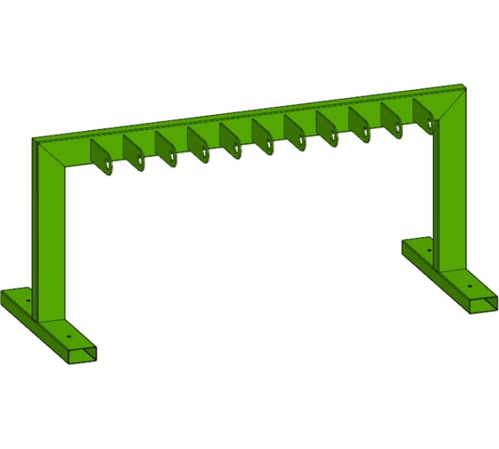 Парковка для самокатов Parallax Параллакс, 1200x500x540, зеленый 999GRN1200540500-VEL