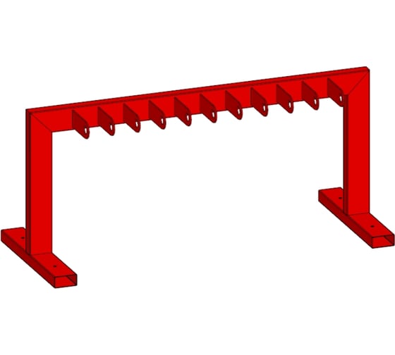 Парковка для самокатов Parallax Параллакс, 1200x500x540, красный 999RD1200540500-VEL