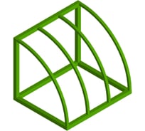 Велопарковка Parallax Параллакс, 600x500x500, зеленый 609GRN500600500-VEL