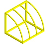 Велопарковка Parallax Параллакс, 600x500x500, желтый 609YL500600500-VEL