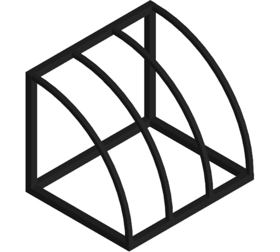 Велопарковка Parallax Параллакс, 600x500x500, черный 609BX500600500-VEL