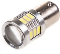 Автолампа диод SKYWAY S25 (P21/5W) 12/24V 18 SMD BAY15d 2-конт., белая, 2 шт., противотуманки/поворот/задний ход/стоп S08201317/K