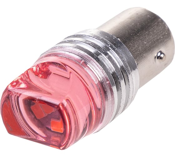 Автолампа диод SKYWAY S25 (P21/5W) 12V 9 SMD BAY15d 2-конт., красная, FLASH, 2 шт., противотуманки/поворот/задний ход/стоп S08201462/K 1