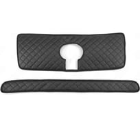 Утеплитель радиатора Defly для Toyota Land Cruiser Prado (J150), 2009-2017, экокожа черная ZTy16-2KR