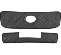 Утеплитель радиатора Defly для Toyota Land Cruiser Prado (J120), 2002-2009, экокожа черная ZTy13-2KR