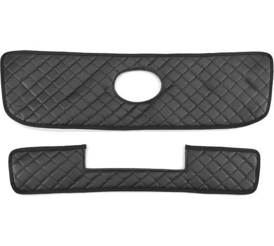 Утеплитель радиатора Defly для Toyota Land Cruiser Prado (J120), 2002-2009, экокожа черная ZTy13-2KR