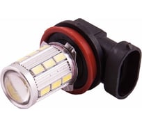 Автолампа диод SKYWAY H11 12V 18 SMD + 1 HP 1-конт., белая, 2 шт., дальний/ближний/противотуманки S08201007/K