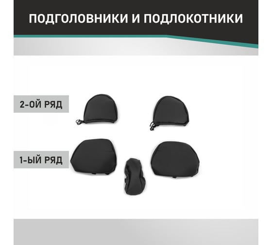 Чехлы на сиденья DEFLY Honda Fit (GD), 2001-2007, экокожа черная Hon17-2K