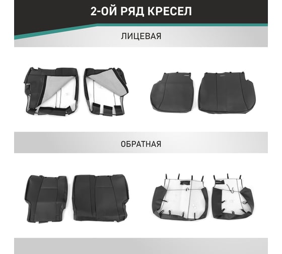 Чехлы на сиденья DEFLY Honda Fit (GE, GP), 2007-2013, экокожа черная Hon13-2K
