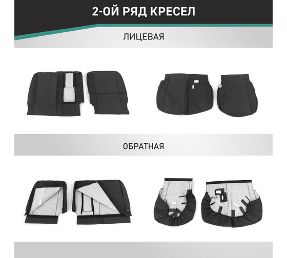 Чехлы на сиденья Defly Honda Freed (GB5, GB6, GB7, GB8), 2016-2024, 7 мест, жаккард Hon15-7-2