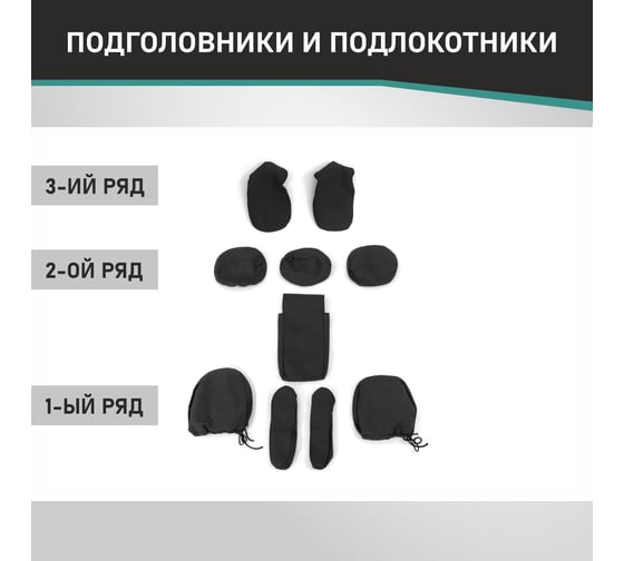 Чехлы на сиденья Defly Honda Freed (GB5, GB6, GB7, GB8), 2016-2024, 7 мест, жаккард Hon15-7-2