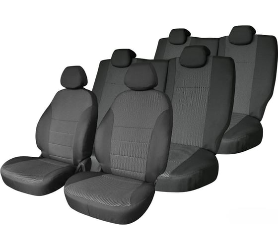 Чехлы на сиденья Defly Honda Stepwgn (RP1-RP5), 2015-2021, 8 мест, вырезы для столиков, жаккард Hon16-7-2 1