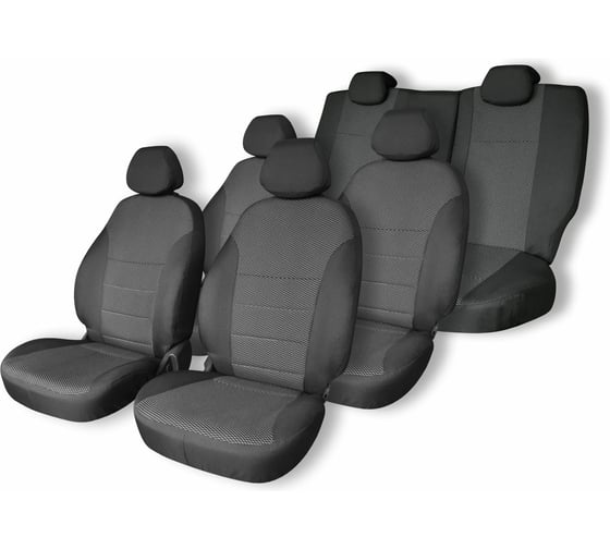 Чехлы на сиденья Defly Honda Stepwgn (RP1-RP5), 2015-2021, 7 мест, капитанские кресла, жаккард Hon7-7-2 1