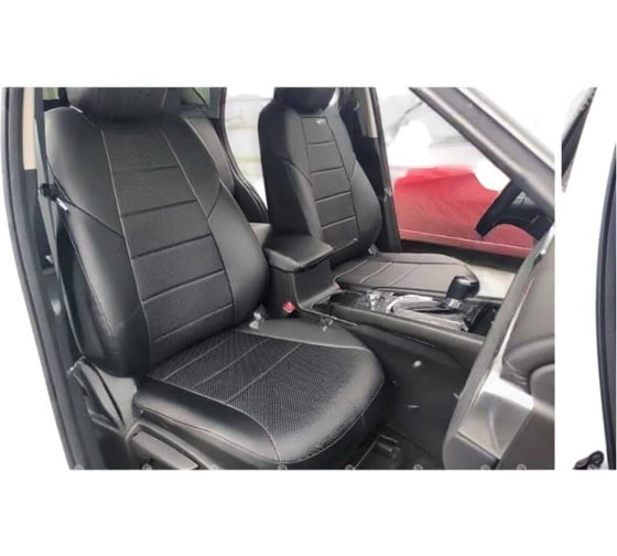 Чехлы на сиденья Defly Mazda CX-5 (KF), 2016-н.в., экокожа черная Ma3-2K
