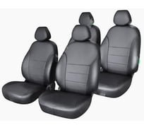 Чехлы на сиденья Defly Mitsubishi Lancer (CY), 2007-2011, седан, Invite, Invite+, экокожа черная Mts9-2K