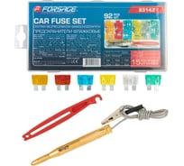 Предохранители плавкие флажковые автомобильные Forsage (от 5А до 30А), комплект 92 предмета F-FS-25(64838)